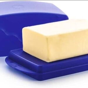 Tupperware Blue Butter Dish with Lid
